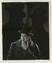 2a225 BODY SNATCHER 8.25x10 still 1944 great portrait of Boris Karloff with shadows by Bachrach!