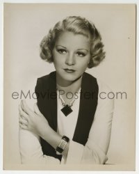 2a296 CLAIRE TREVOR 8x10.25 still 1933 wearing black & white enamel jewelry to match her dress!