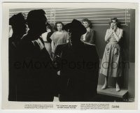 2a309 COMPANY SHE KEEPS 8x10.25 still 1951 cops in front of sad Jane Greer in criminal lineup!