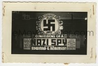 2a001 CONFESSIONS OF A NAZI SPY 3.5x5.25 photo 1939 the swastika sign of terror invades America!