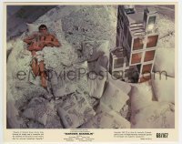2a050 DANGER: DIABOLIK color 8x10 still 1968 Law & sexy Marisa Mell naked under a mountain of cash!