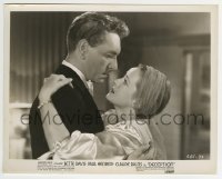 2a362 DECEPTION 8x10.25 still 1946 romantic close up of Bette Davis & Paul Henreid embracing!