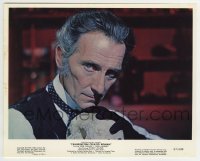 2a060 FRANKENSTEIN CREATED WOMAN color 8x10 still 1967 best c/u of Peter Cushing holding skull!