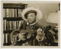2a461 GEORGE WHITE'S SCANDALS 8x10.25 still 1934 Cliff Edwards in costume as Henry VIII w/ukulele!