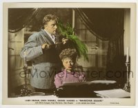 2a064 HANGOVER SQUARE color 8x10.25 still 1945 c/u of Laird Cregar about to strangle Faye Marlowe!