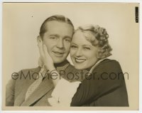 2a503 HOLD ME TIGHT 8x10.25 still 1933 portrait of the famous team of James Dunn & Sally Eilers!