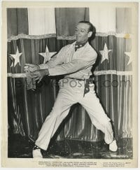 2a507 HOLIDAY INN candid 8.25x10 still 1942 Fred Astaire lighting firecrackers for the 4th of July!