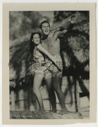 2a516 HURRICANE 8x10 key book still 1937 best portrait of sexy tropical Dorothy Lamour & Jon Hall!