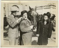 2a539 IT AIN'T HAY 8.25x10 still 1943 Patsy O'Connor by Bud Abbott feeding carrot to Lou Costello!