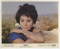 2a066 JUDITH 8x10 mini LC 1966 best portrait of beautiful Sophia Loren, directed by Daniel Mann!