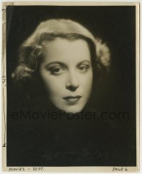 2a590 KITTY CARLISLE 8.25x10 still 1930s head & shoulders portriat over black background by Richee!
