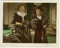 2a070 LIFE BEGINS FOR ANDY HARDY color-glos 8x10 still 1941 Judy Garland wearing wonderful fur coat!