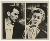 2a656 MAN WITH THE GOLDEN ARM 8x10 still 1956 split image of Frank Sinatra & Eleanor Parker!