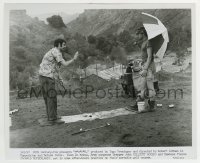 2a668 MASH 8.25x10 still 1970 great image of Donald Sutherland & Elliott Gould playing golf!