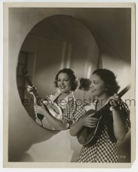2a698 MY WEAKNESS candid 8x10 still 1933 Dixie Francis rehearsing the hot song How Do I Look!