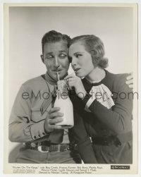 2a782 RHYTHM ON THE RANGE 8x10 still 1936 Bing Crosby & Frances Farmer sharing a bottle of milk!