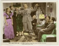 2a077 RICH MAN, POOR GIRL color 8x10.25 still 1938 Robert Young, Ayres, Hussey, Kibbee, Lana Turner
