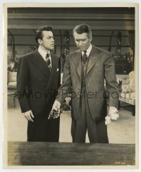 2a794 ROPE 8x10 still 1948 c/u of bandaged James Stewart with gun by John Dall, Alfred Hitchcock!