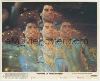2a078 SATURDAY NIGHT FEVER 8x10 mini LC #7 1977 best montage image of disco dancer John Travolta!