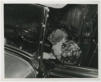 2a896 THELMA TODD 8x10 news photo 1960s gruesome photo showing her dead body in her convertible!