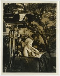 2a836 SOILERS candid 8x10.25 still 1932 beauteous star Thelma Todd studying her script by camera!