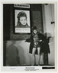 2a948 VALLEY OF THE DOLLS 8.25x10 still 1967 Patty Duke standing by her poster outside theater!