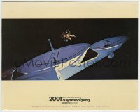 2a027 2001: A SPACE ODYSSEY color English FOH LC 1968 astronaut floating in space in Cinerama!