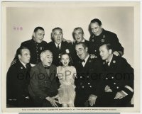 2a613 LITTLE BIT OF HEAVEN candid 8x10 still 1940 young Gloria Jean with 8 ex-stars including Beery!