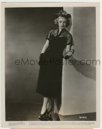 2a893 THAT CERTAIN WOMAN 8x10.25 still 1937 full-length Bette Davis in lacy street frock & chic hat!