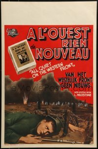 2b743 ALL QUIET ON THE WESTERN FRONT Belgian R1950s Lew Ayres in a story of blood, guts and tears!