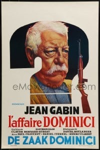 2b799 L'AFFAIRE DOMINICI Belgian 1973 completely different art of rifle & close-up Jean Gabin!