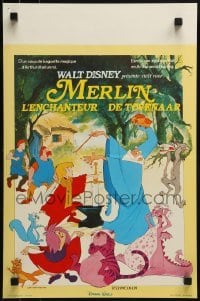 2b840 SWORD IN THE STONE Belgian R1970s Disney's story of young King Arthur & Merlin the Wizard!