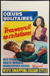 2b853 WIFE SWAPPING ITALIAN STYLE Belgian 1970 Franco Giraldi's Cuori Solitari, romantic comedy!