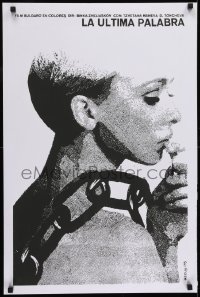 2b201 LAST WORD Cuban R1990s cool Azcuy artwork of pretty woman in chains!