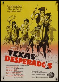 2b150 RAIDERS Danish 1965 Robert Culp, Brian Keith, Judi Meredith, cool western artwork!