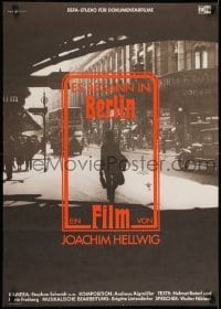 2b417 ES BEGANN IN BERLIN East German 23x32 1986 Hellwig documentary, cool image in the city!