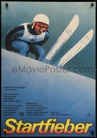 2b454 STARTFIEBER East German 23x32 1986 sports skiing melodrama starring Klaus Manchen!