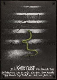 2b456 SUCCESSFUL MAN East German 23x32 1988 Un hombre de exito, Cesar Evora, cool art of snake!