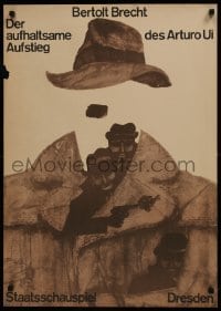 2b291 DER AUFHALTSAME AUFSTIEG DES ARTURO UI stage play German 1967 Bertolt Brecht, Gruttner art of gangsters!
