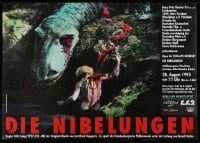 2b293 DIE NIBELUNGEN German R1993 directed by Fritz Lang, Paul Richter as Siegfried, different!