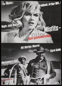 2b310 MISFITS German R1972 Clark Gable, close-up of sexy Marilyn Monroe, John Huston!