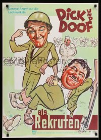 2b321 PACK UP YOUR TROUBLES German R1960 wacky art of soldiers Laurel & Hardy!