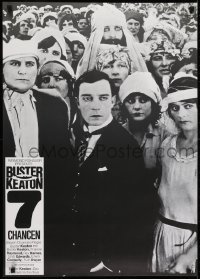 2b324 SEVEN CHANCES German R1975 would-be groom Buster Keaton, cool different image!