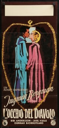 2b481 DEVIL'S EYE Italian locandina 1961 Ingmar Bergman directed, Jarl Kulle, Bibi Andersson!