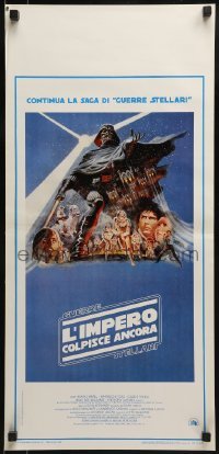 2b488 EMPIRE STRIKES BACK Italian locandina 1980 George Lucas sci-fi classic, cool artwork by Jung!