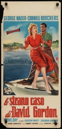 2b493 FLOOD TIDE Italian locandina 1958 their love lived in fear of a boy with a twisted hate!