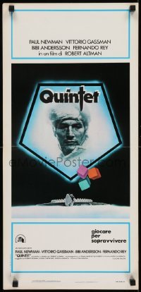 2b523 QUINTET Italian locandina 1979 Paul Newman against the world, Robert Altman directed sci-fi!