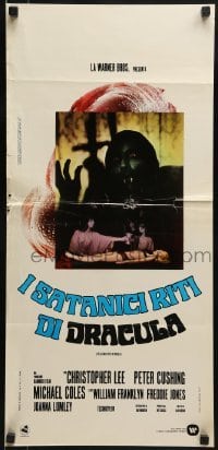 2b528 SATANIC RITES OF DRACULA Italian locandina 1974 Ferrini art of vampire Christopher Lee!