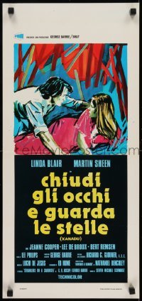 2b535 SWEET HOSTAGE Italian locandina 1976 Martin Sheen & Linda Blair, different art by Avelli!