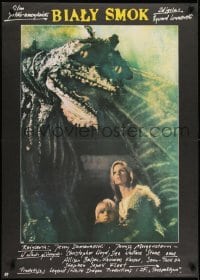 2b573 LEGEND OF THE WHITE HORSE Polish 26x37 1986 Christopher Lloyd, image of dragon!
